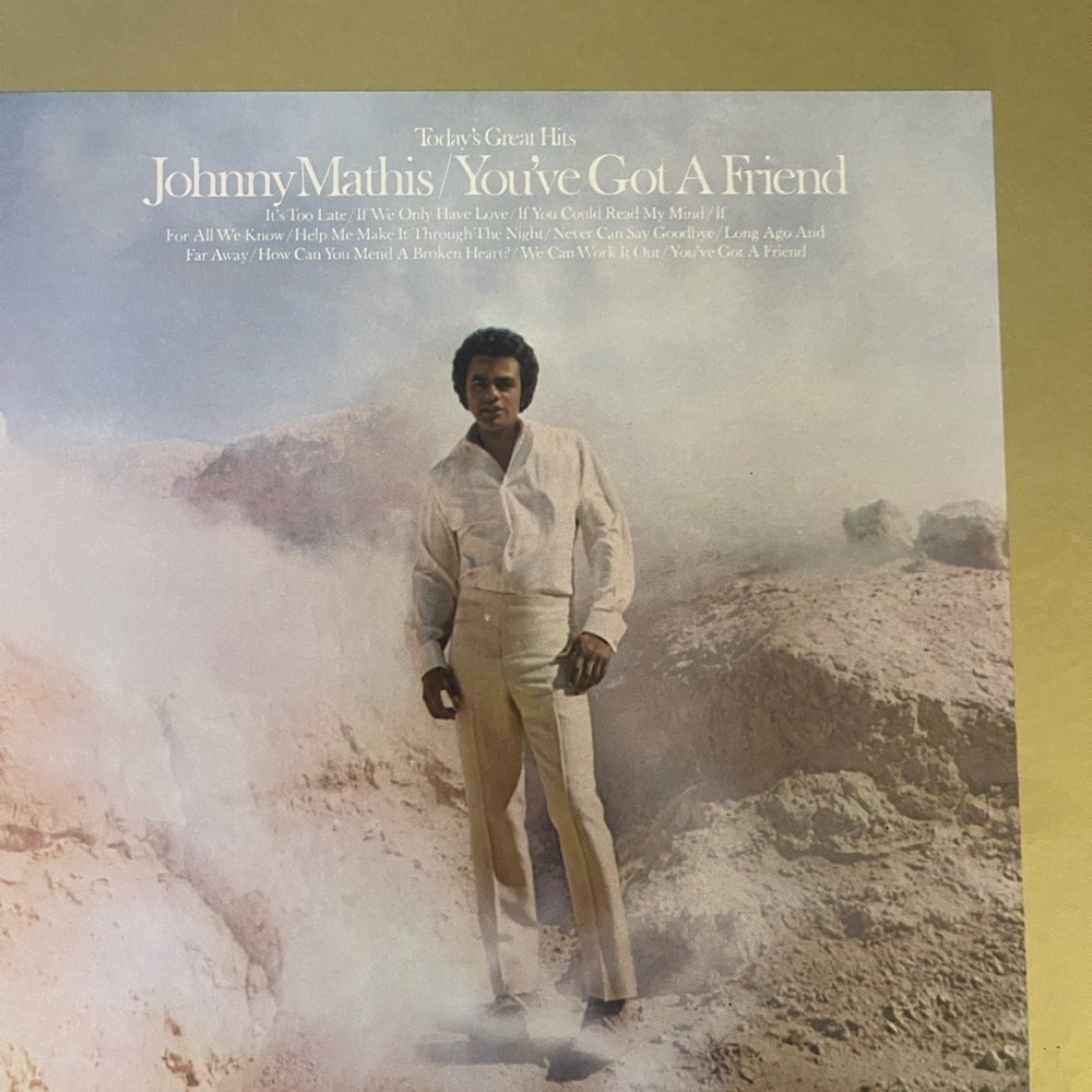 Mint- Johnny Mathis You’ve Got A Friend Columbia Quadraphonic Stereo LP - Picture 2 of 7